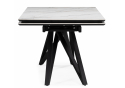 Керамический стол Вилсон 160(220)х89 белый gilt white / черный