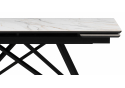 Керамический стол Вилсон 160(220)х89 белый gilt white / черный