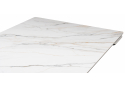 Керамический стол Вилсон 160(220)х89 белый gilt white / черный
