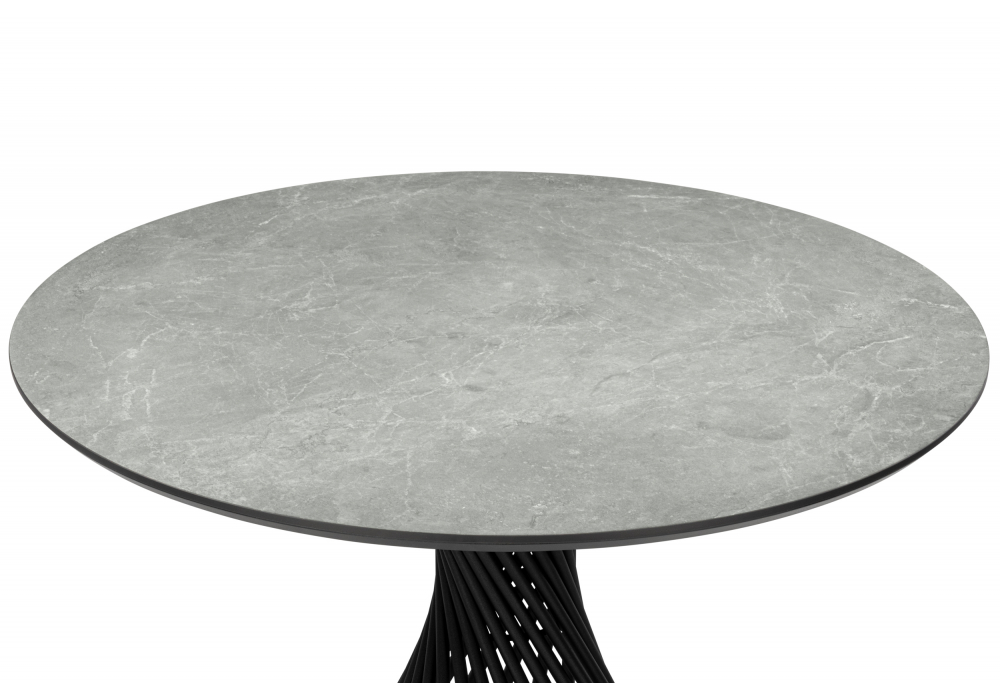 Керамический стол Вивиен 110 dolmen cris sahara / черный