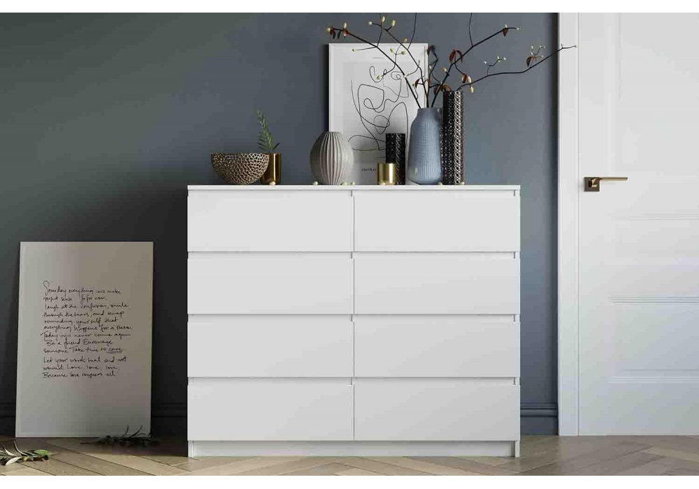 Комод Мадера 1200.8 лдсп белый