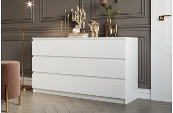 Комод Маллоу-2 дуб вотан / белый глянец