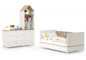 Комплект детской мебели Эльга белый шагрень / дуб белый комплектация 2
