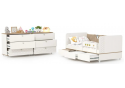 Комплект детской мебели Эльга белый шагрень / дуб белый комплектация 3 