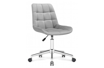 Компьютерное кресло Честер светло-серый / хром