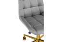 Компьютерное кресло Честер темно-серый / золото