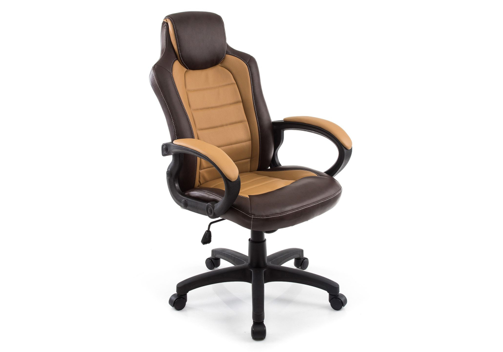 Компьютерное кресло kadis коричневое бежевое