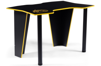 Компьютерный стол Алид 115,5х77х73,5 черный / желтый