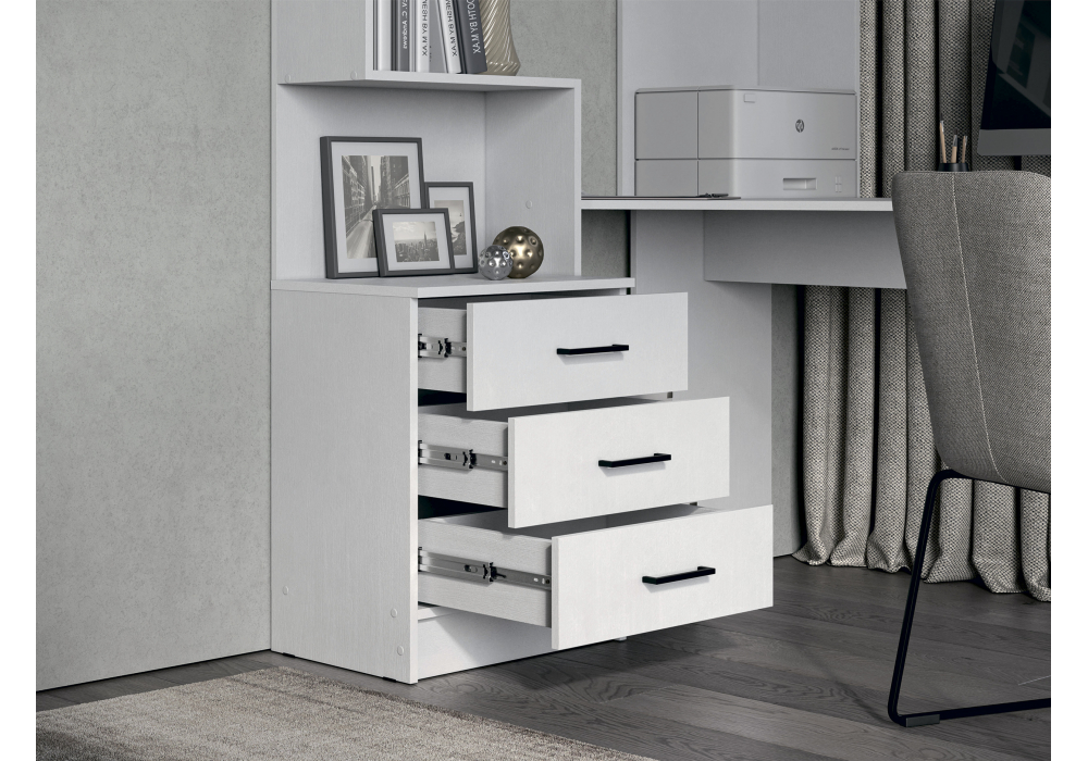 Компьютерный стол Эльброни правый белый