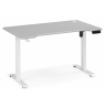 Компьютерный стол Маркос 140х80 светло-серый / белый