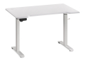 Компьютерный стол Маркос с механизмом подъема 120х75х75 белый / белая шагрень