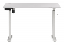 Компьютерный стол Маркос с механизмом подъема 120х75х75 белый / шагрень белая