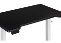 Компьютерный стол Маркос с механизмом подъема 120х75х75 черная шагрень / белый