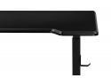 Компьютерный стол Маркос с механизмом подъема 120х75х75 черный /шагрень черная
