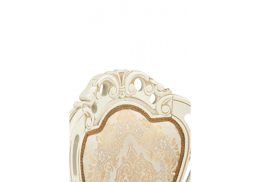 Кресло Bronte муса перламутр молочный / патина