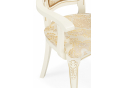 Кресло Bronte муса перламутр молочный / патина
