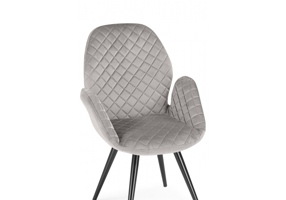 Кресло Муат поворотное confetti silver / черный