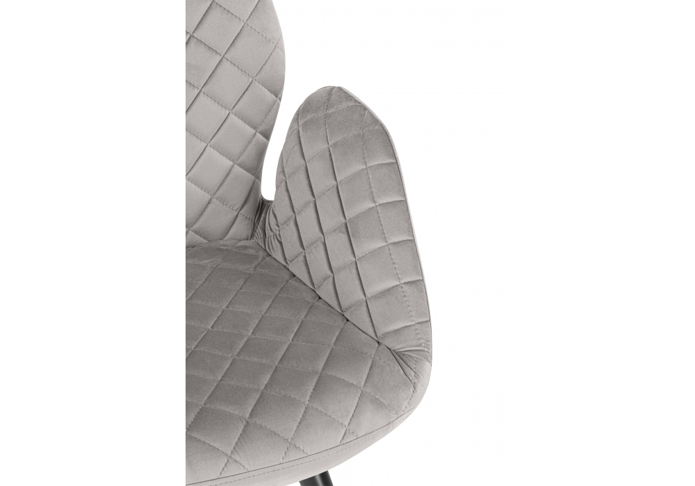 Кресло Муат поворотное confetti silver / черный