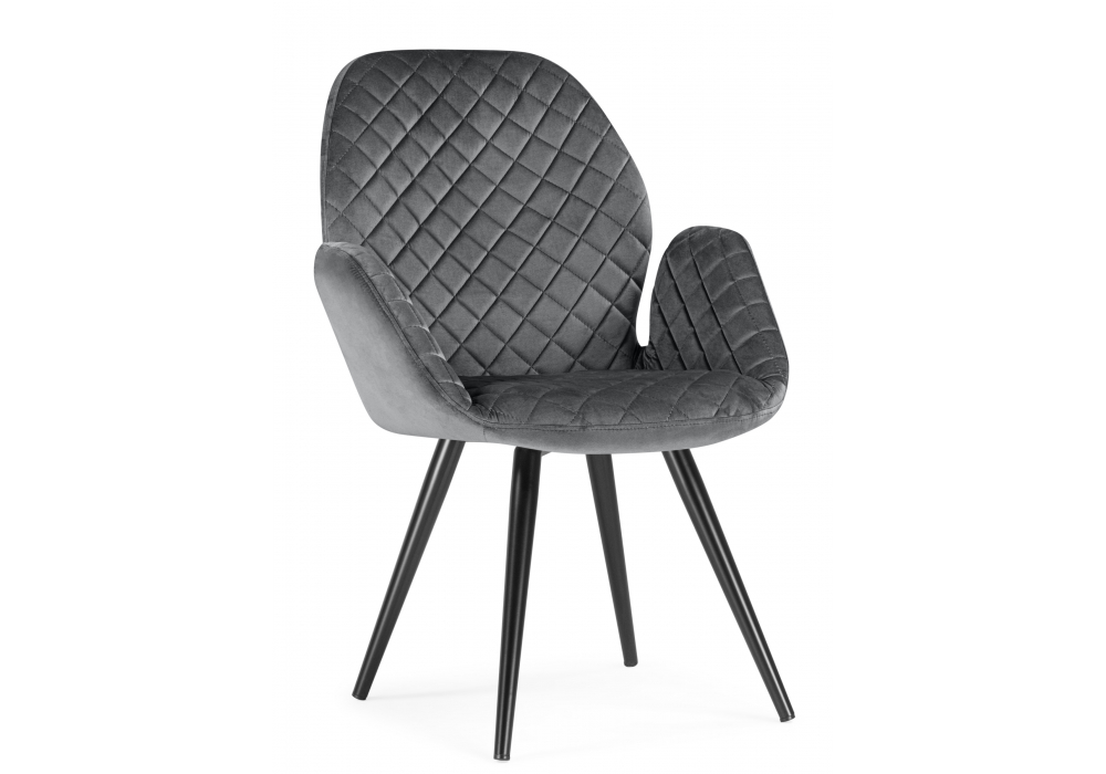 Кресло Муат поворотное графитовый / черный