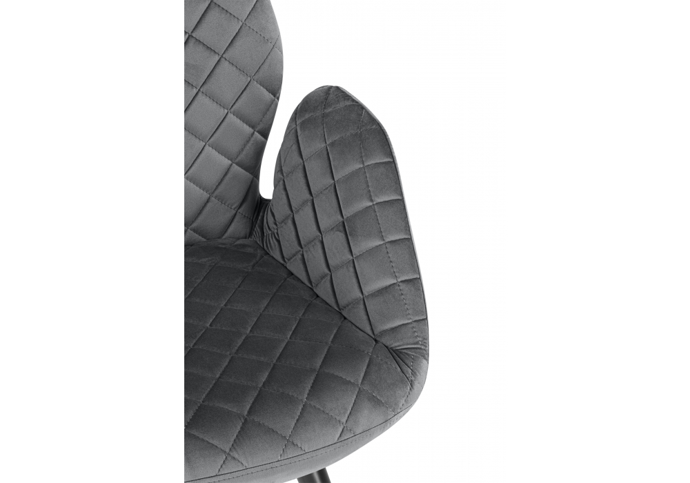 Кресло Муат поворотное графитовый / черный