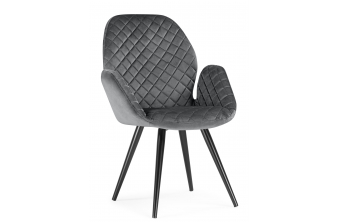 Кресло Муат поворотное графитовый / черный