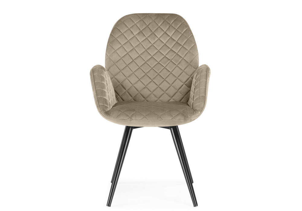 Кресло Муат поворотное светло-коричневый / черный