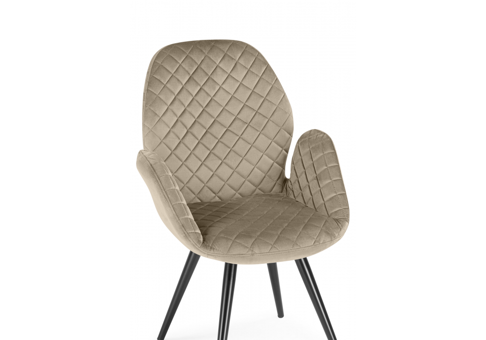 Кресло Муат поворотное светло-коричневый / черный