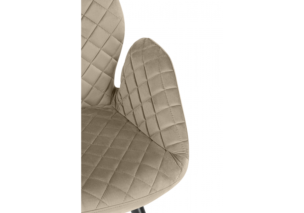 Кресло Муат поворотное светло-коричневый / черный