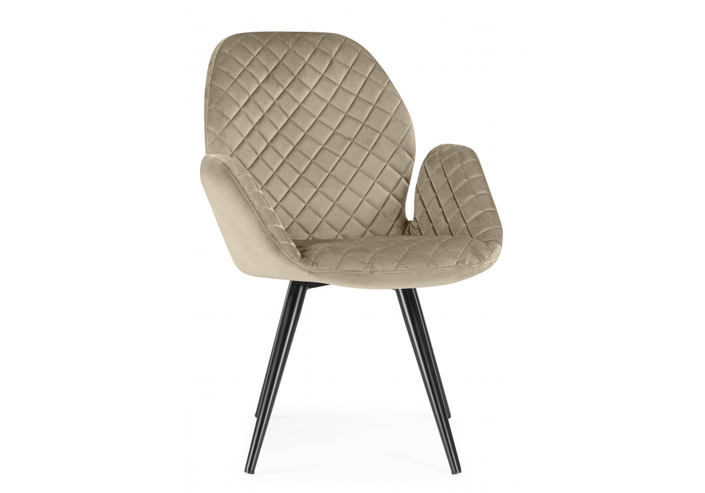 Кресло Муат поворотное светло-коричневый / черный