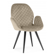 Кресло Муат поворотное светло-коричневый / черный