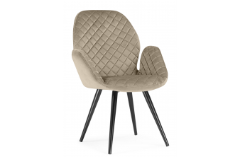 Кресло Муат поворотное светло-коричневый / черный