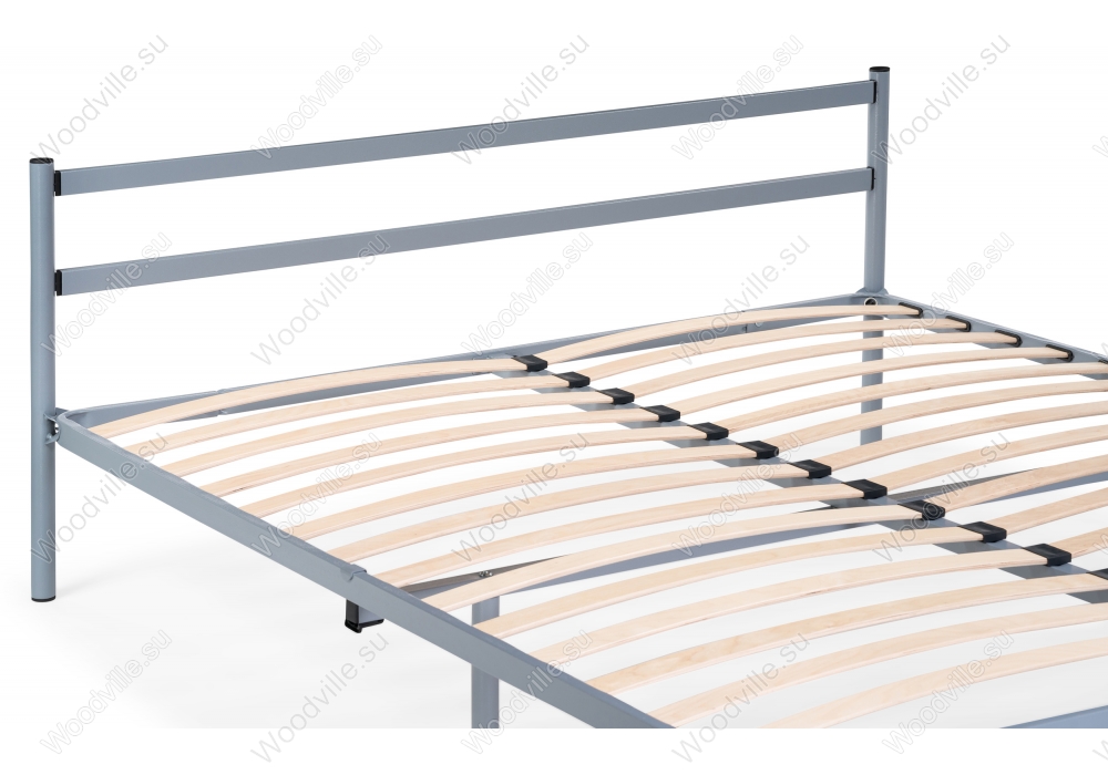 Двуспальная кровать Фади-01 160х200 серая