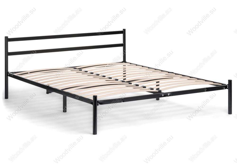Двуспальная кровать Фади-02 160х200 черная