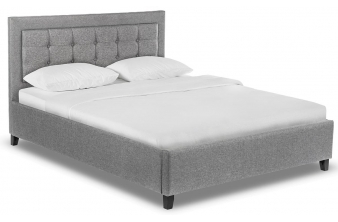 Кровать двуспальная Ameli 160х200 grey