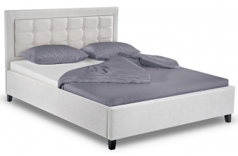 Кровать двуспальная Ameli 160х200 silver