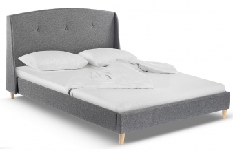 Кровать двуспальная Morena 160х200 grey