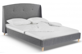 Кровать двуспальная Morena 160х200 grey