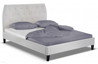 Кровать двуспальная Poli 160х200 silver