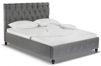 Кровать двуспальная Relax 160х200 dark grey