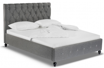 Кровать двуспальная Relax 160х200 dark grey