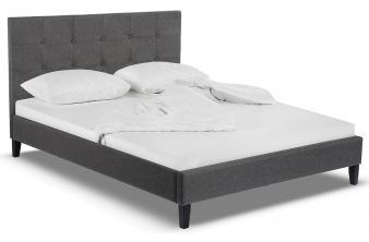Кровать двуспальная Veronika 160х200 dark grey