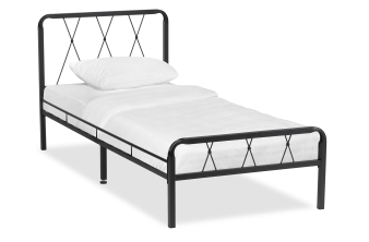Односпальная кровать Иоханна 18 90х200 черная