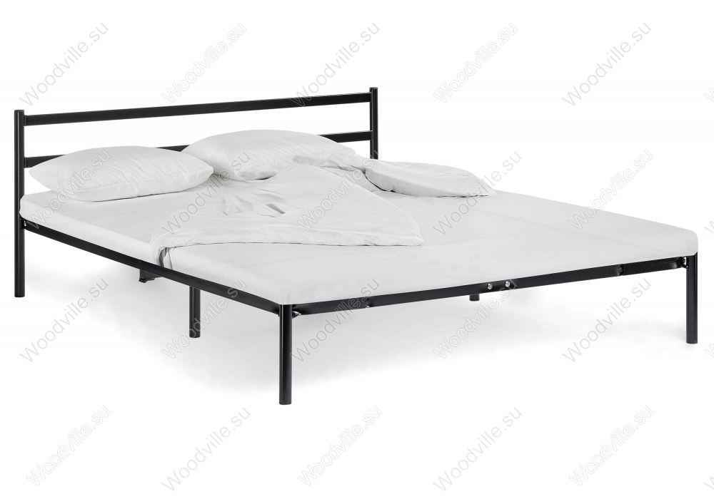 Полутораспальная кровать Фади-02 140х200 черная