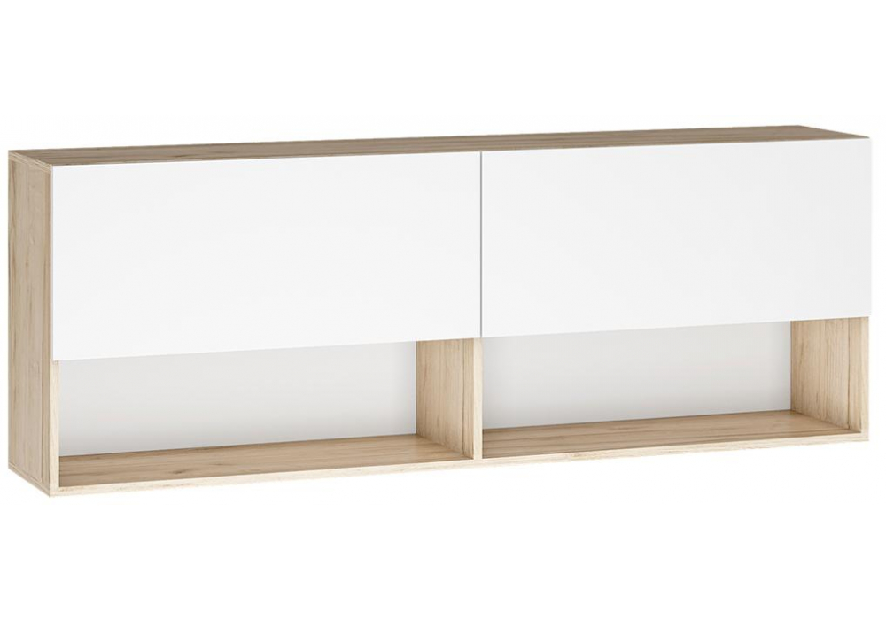 Модульная гостиная Алетра дуб крафт серый / глянец белый комплектация 1