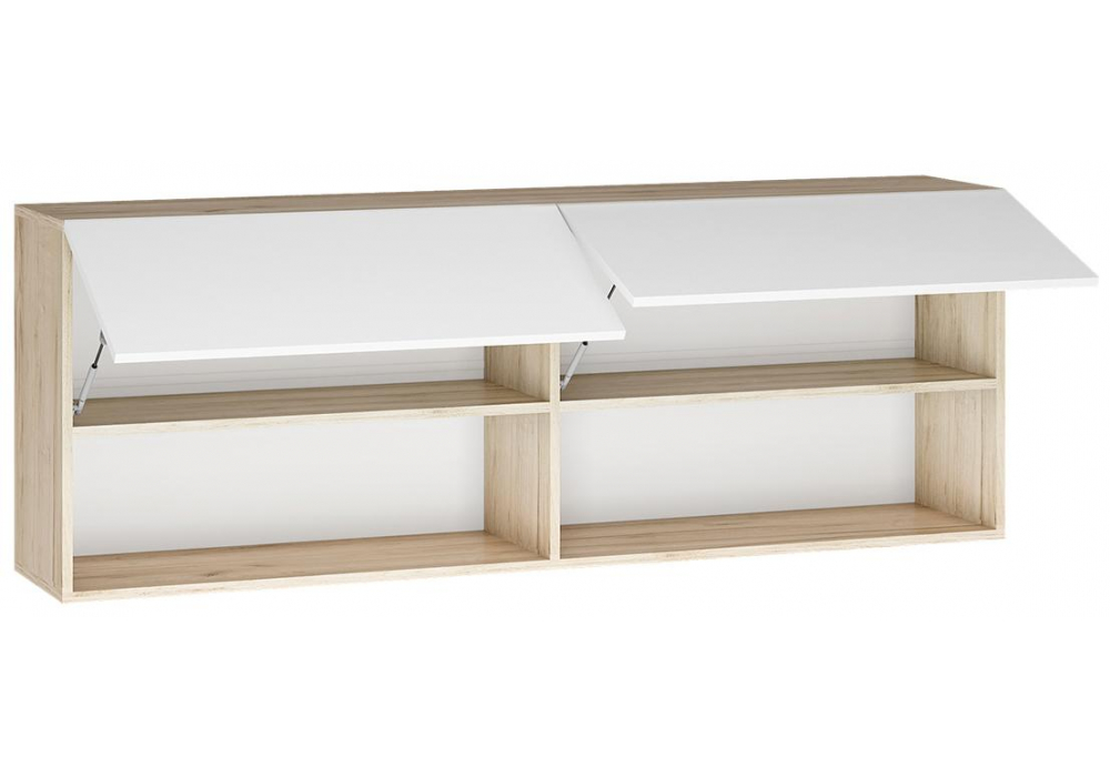 Модульная гостиная Алетра дуб крафт серый / глянец белый комплектация 1