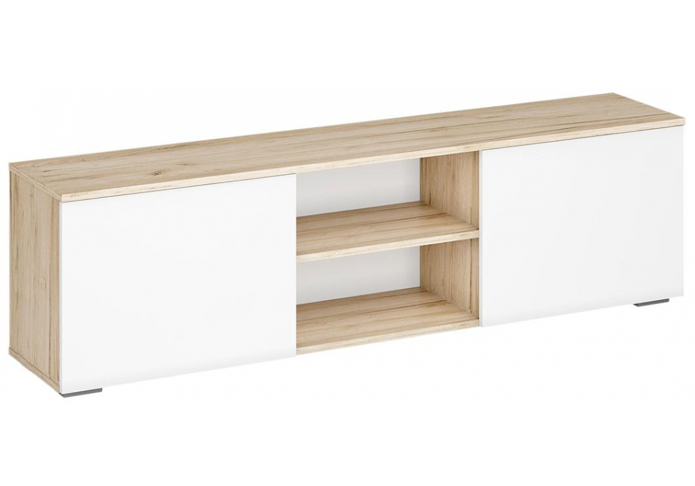 Модульная гостиная Алетра дуб крафт серый / глянец белый комплектация 2