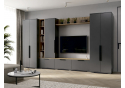Модульная гостиная Филеста графит / дуб вотан комплектация 2