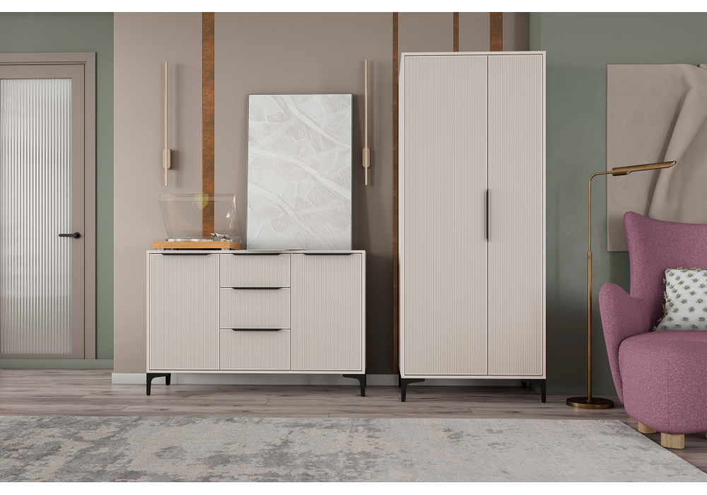 Модульная гостиная Иадама кашемир / кашемир комплектация 3