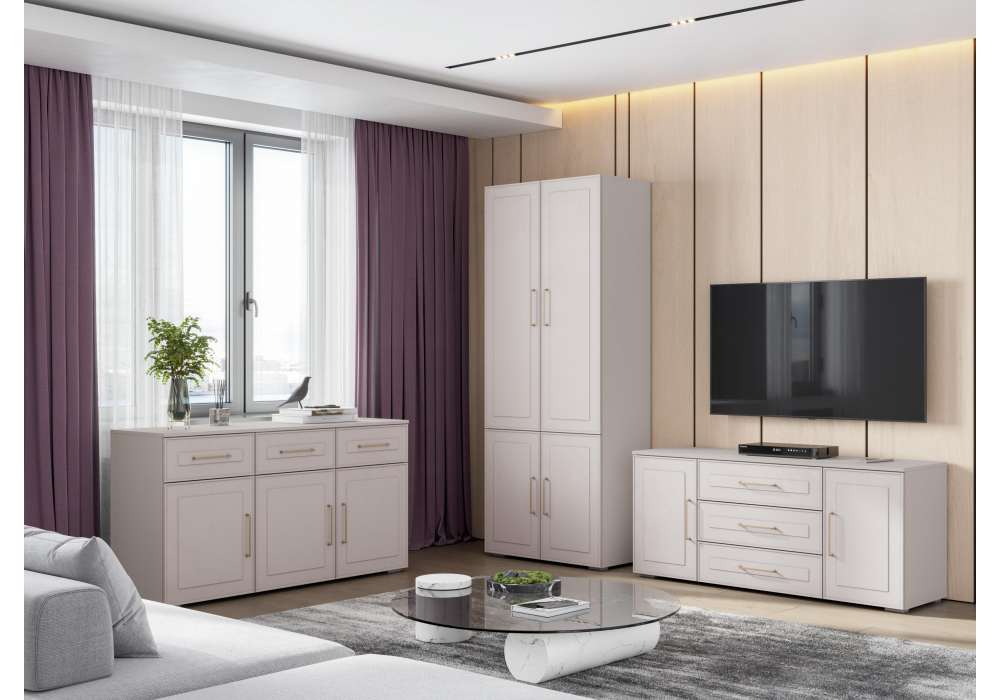 Модульная гостиная Мотру кашемир / шампань комплектация 2