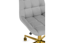 Компьютерное кресло Честер светло-серый (california 900)/ золото